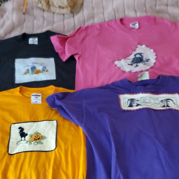 Jerzees Tops - 4 Colorful Graphic T-Shirts Set